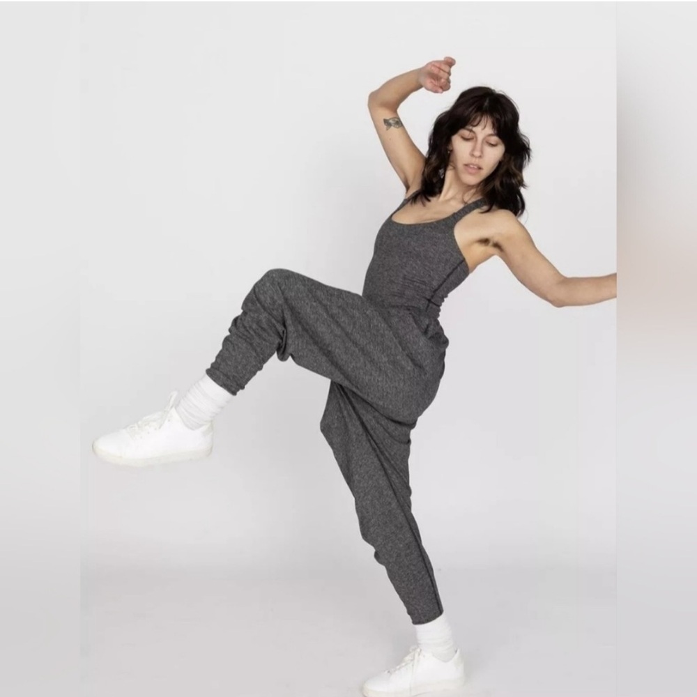 Imbodhi Jumper Jumpsuit Heathered Gray Size XL